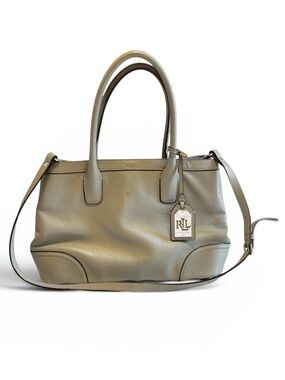 Ralph Lauren Grey/Silver Handbag Purse with Shoulder Strap Corpcore